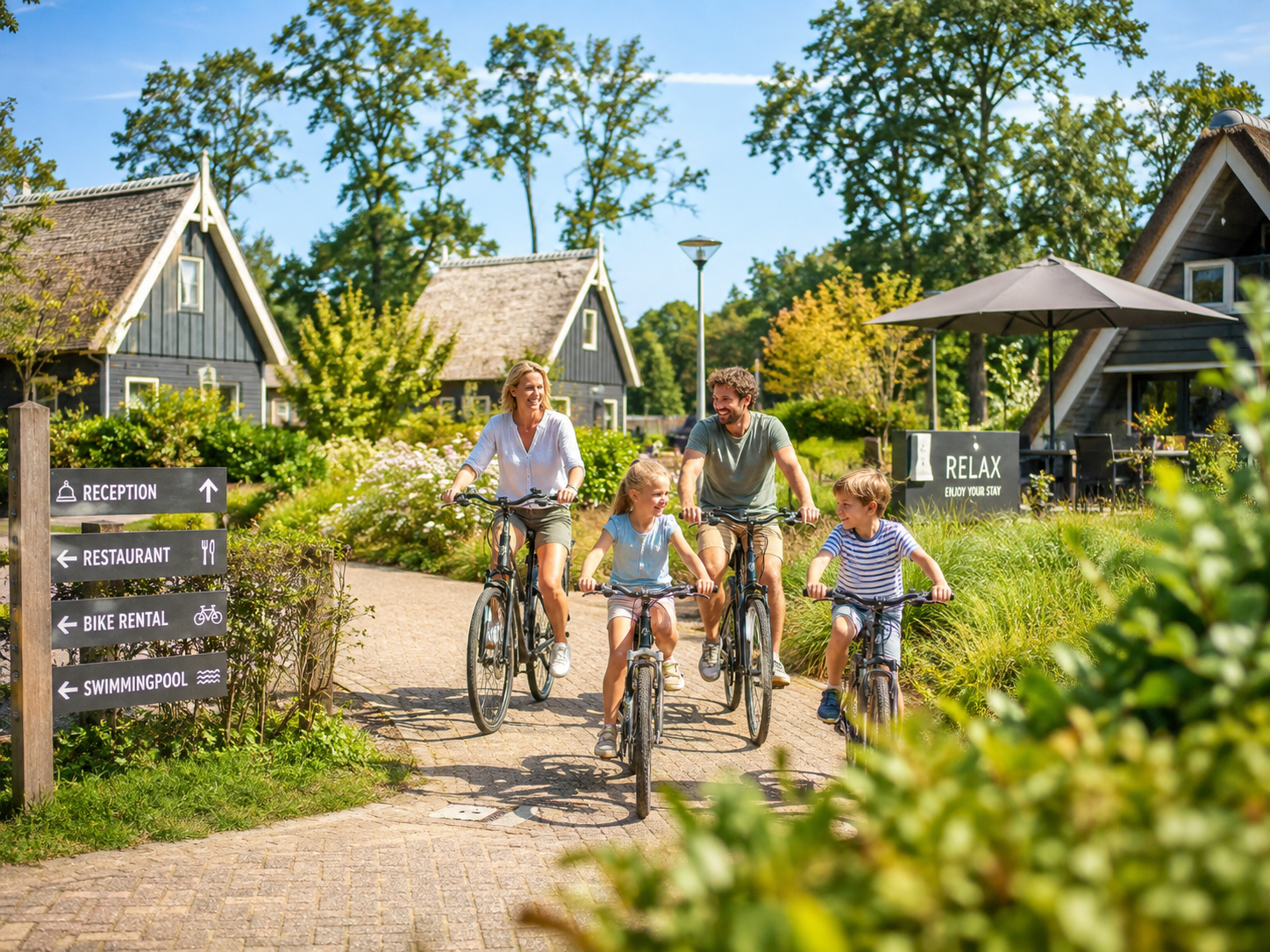 Balade à vélo en famille pendant des vacances en Provence