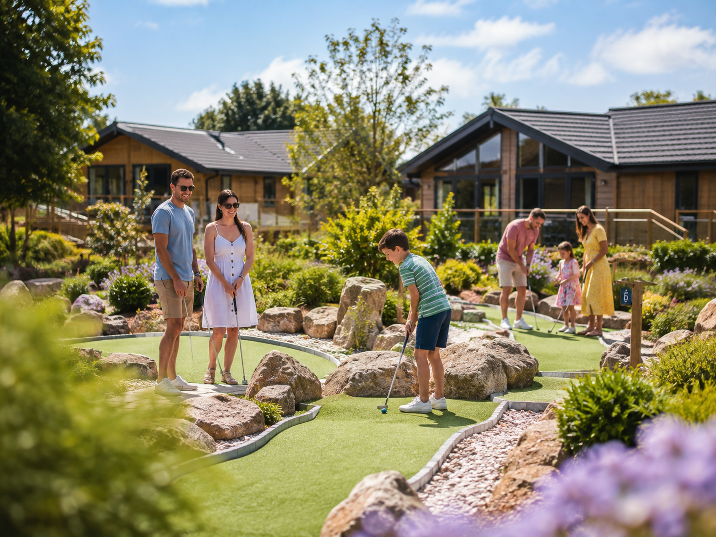 Mini-golf pendant les vacances