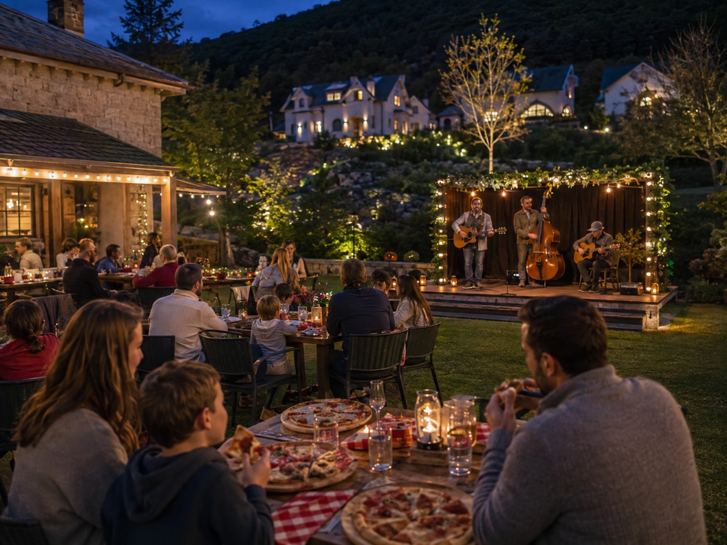 Animation musicale dans un village vacances